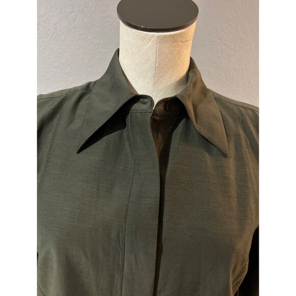 Equipment Femme Women’s Dahlia Crop Cotton Blend Button Up Shirt size S NWT - Picture 8 of 10